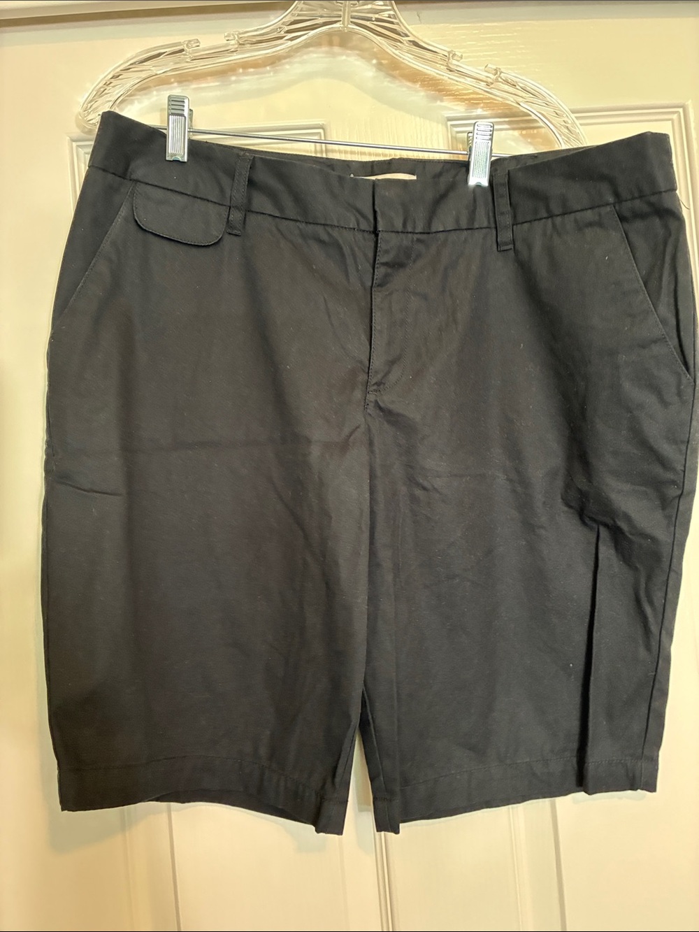Merona Black Bermuda Shorts with Belt Loops